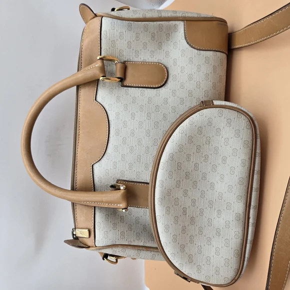 Elegant Tan and Cream Women\'s Bag Set Tan and Cream Bag - Etsy main image 3